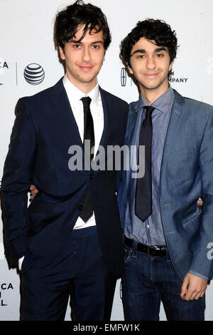 Wolff Nat et Alex Wolff assister à la première mondiale : 'Narrative Ashby' au cours de la 2015 Tribeca Film Festival au Théâtre SVA 1 le 19 avril 2015 à New York City/photo alliance Banque D'Images