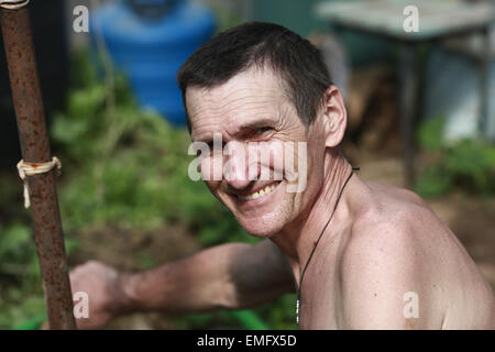 Portrait d'un homme de 50 ans Banque D'Images