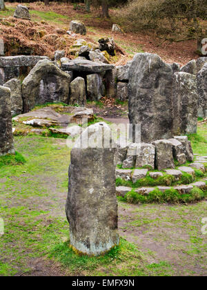 Les Druides Milton Temple près de Masham North Yorkshire Angleterre Banque D'Images