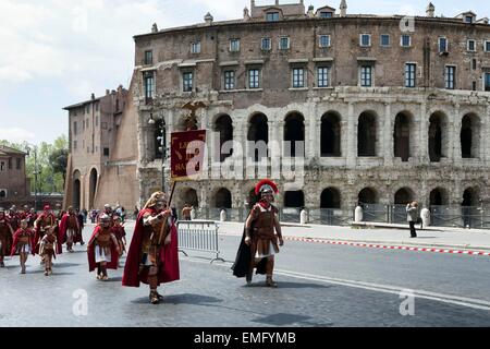 Rome, Italie. Apr 19, 2015. Naissance du Festival de Rome 2015 Crédit : Corina Daniela Obertas/Alamy Live News Banque D'Images