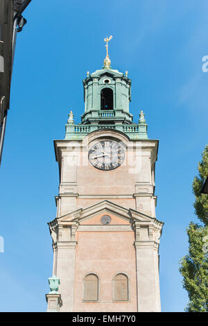 Storkyrkan à Gamla Stan (vieille ville) de Stockholm, Suède. Banque D'Images