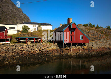 Village de pêcheurs de Å, îles Lofoten, Nordland, Norvège, Scandinavie, Europe Banque D'Images