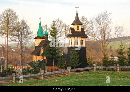 Notre Dame du Scapulaire église dans Witow près de Zakopane, Pologne Banque D'Images