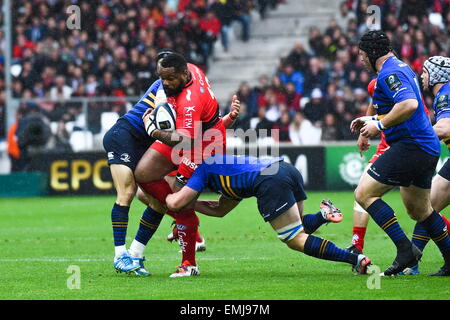 Mathieu Bastareaud - 19.04.2015 - Toulon/Leinster - 1/2 Finale de la Coupe des champions européens. Banque D'Images