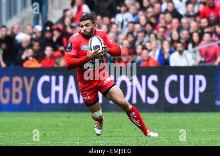 Bryan Habana - 19.04.2015 - Toulon/Leinster - 1/2 Finale de la Coupe des champions européens. Banque D'Images