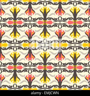 Résumé motif transparente motif floral background. La composition des formes colorées Illustration de Vecteur