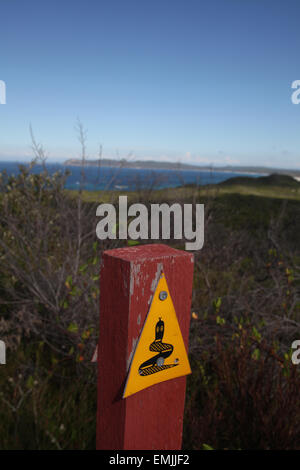 Piste Bibbulmun William Bay National Park dans l'ouest de l'Australie, panneau Banque D'Images