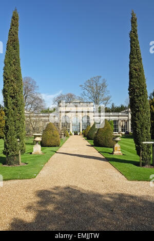 Jardins italiens à Castle Ashby House dans le Northamptonshire United Kingdom Banque D'Images