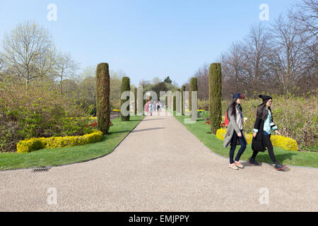 Les jardins de l'avenue dans Regents Park - London UK Banque D'Images