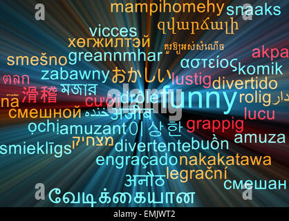 Concept d'arrière-plan international multilingue wordcloud langue nombreux illustration de lumière brillante et drôle Banque D'Images