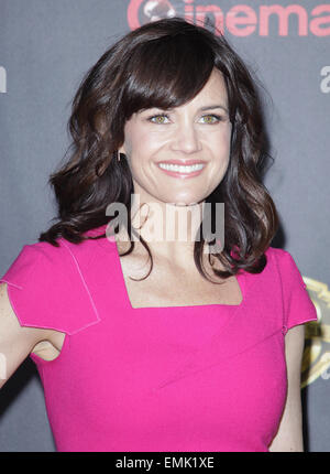 Las Vegas, Nevada, USA. Apr 21, 2015. L'actrice Carla Gugino assiste à la Warner Bros CinemaCon 2015 présentation le 21 avril 2015 au Caesars Palace Hotel & Casino à Las Vegas, Nevada. Crédit : Marcel Thomas/ZUMA/Alamy Fil Live News Banque D'Images