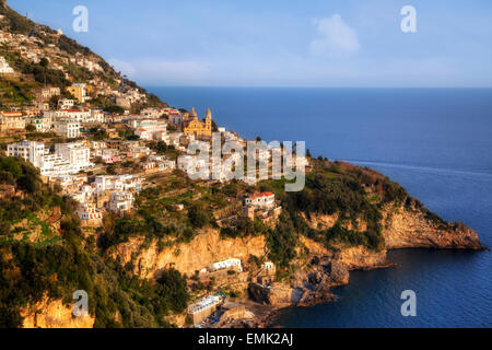 Praiano, Côte Amalfitaine, Campanie, Italie Banque D'Images