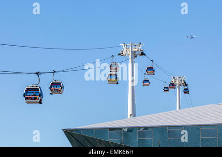 Téléphérique Emirates Air Line, London, England, United Kingdom Banque D'Images