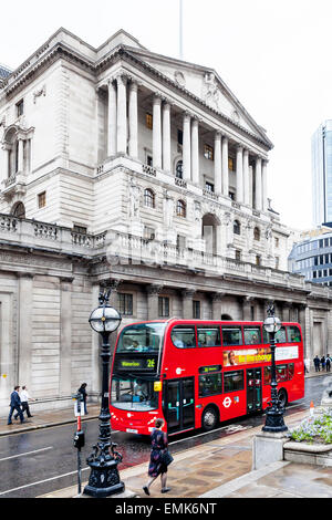 Banque d'Angleterre à Threadneedle Street, Londres, Angleterre, Royaume-Uni Banque D'Images