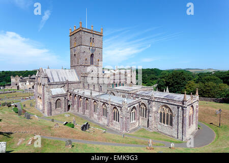 La Cathédrale de St David's, Pembrokeshire, Pays de Galles Banque D'Images