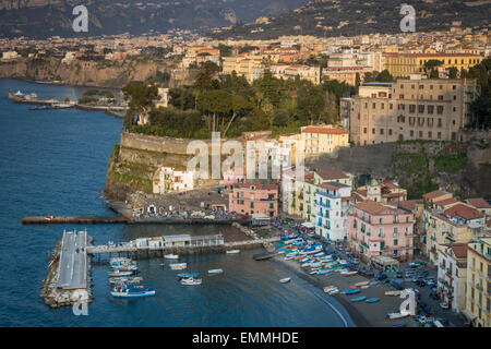 Soir sur Sorento, Campanie, Italie Banque D'Images