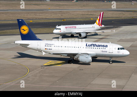 Lufthansa et Germanwings, avions commerciaux Banque D'Images