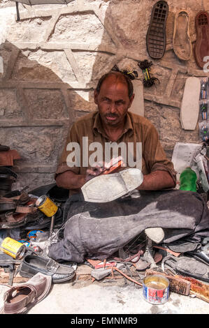 Visages de la ville de Skardu, scènes de rue Banque D'Images