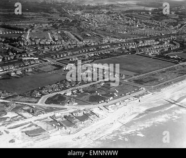 Vue aérienne de Bexhill-on-Sea. Banque D'Images