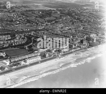 Vue aérienne de Bexhill-on-Sea. Banque D'Images