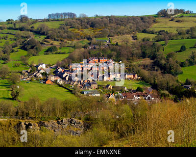 Vue de l'habitat rural près de Wirksworth dans le Peak District Derbyshire Dales England UK Banque D'Images