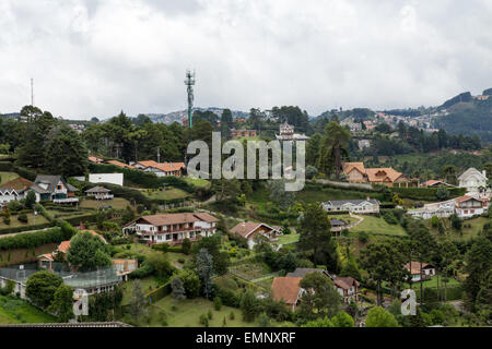 Maisons de style alpin, Vila Inglesa. Campos do Jordao, Brésil Banque D'Images