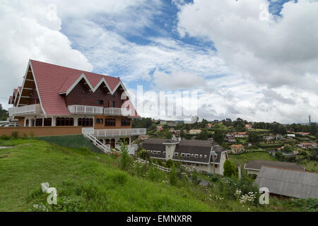 Maisons de style alpin, Vila Inglesa. Campos do Jordao, Brésil Banque D'Images