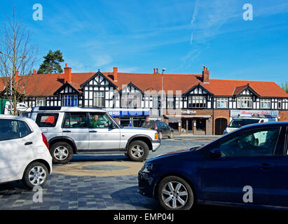 Nouveau régime de partage de l'espace à la circulation en Poynton, Cheshire, Banque D'Images