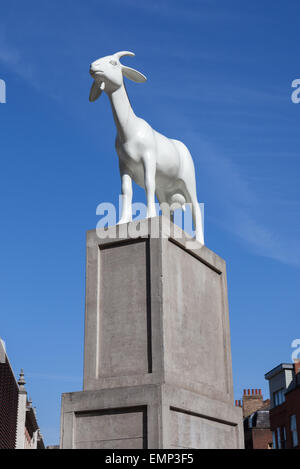 Je bouc par Kenny Hunter hors marché de Spitalfields Banque D'Images