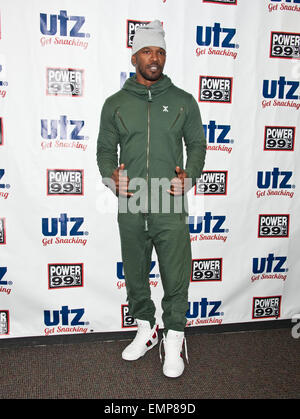 Bala Cynwyd, Pennsylvania, USA. 22 avril, 2015. Jamie Foxx pose à Power 99's Performance Theatre le 22 avril 2015 à Bala Cynwyd, Pennsylvania, United States. Crédit : Paul Froggatt/Alamy Live News Banque D'Images