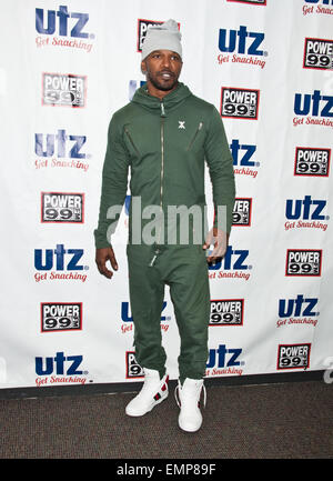 Bala Cynwyd, Pennsylvania, USA. 22 avril, 2015. Jamie Foxx pose à Power 99's Performance Theatre le 22 avril 2015 à Bala Cynwyd, Pennsylvania, United States. Crédit : Paul Froggatt/Alamy Live News Banque D'Images