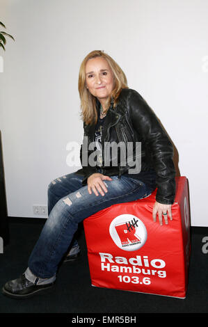 La chanteuse Melissa Etheridge visites Radio Hambourg. Le 21 avril 2015. Hambourg, Allemagne./photo alliance Banque D'Images