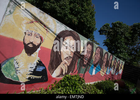 Bob Marley Museum, situé dans la maison qu'il a l'habitude de vivre, à Kingston, en Jamaïque. Banque D'Images