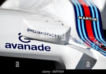 2014 Formule 1 Williams - closeup of wing mirror Banque D'Images