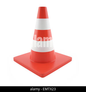 Illustration cone road sign Banque D'Images