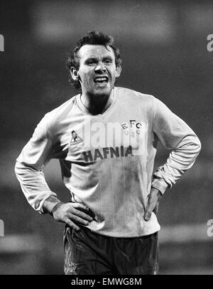 FA Cup trimestre dernier replay à Portman Road. Ipswich Town 0 v Everton 1. L'Everton Peter Reid. 13 mars 1985. Banque D'Images