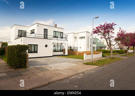 Maison de style Art déco à Frinton and on Sea, Essex, UK Banque D'Images