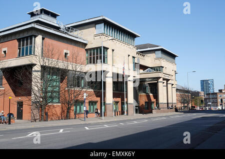 Sheffield Combined Law courts England UK, British Criminal Crown court Building British Justice system Banque D'Images