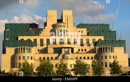 Organisation des services secrets britanniques, le MI6, sis à Vauxhall Cross, London, UK Banque D'Images