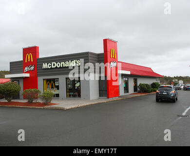 Le restaurant McDonald's dans la région de North Sydney, N.-É.), Banque D'Images