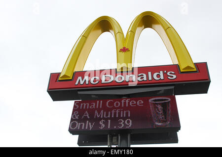 Le restaurant McDonald's dans la région de North Sydney, N.-É.), Banque D'Images