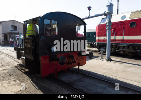 Kleinlokomotive DRG (classe I Gmeinder) à l'platine de fer Banque D'Images