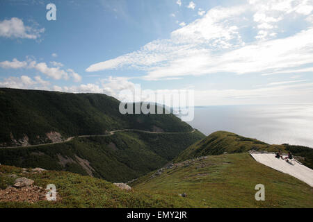 Le sentier Skyline dans les Hautes Terres du Cap Breton, en Nouvelle-Écosse. Banque D'Images