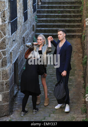 Paris, France. Apr 23, 2015. Tournage sur Montmartre à Paris, France Crédit : Denys/Kuvaiev Alamy Live News Banque D'Images