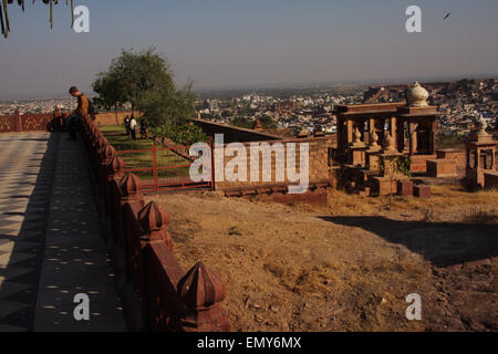 Mausolée Jaswant Thada à Jodhpur, Inde Banque D'Images