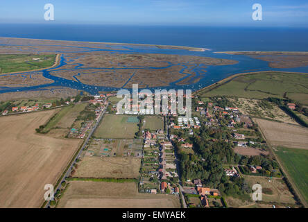 Scolthead Island et Burnham Overy Norfolk de dunes de l'air Banque D'Images