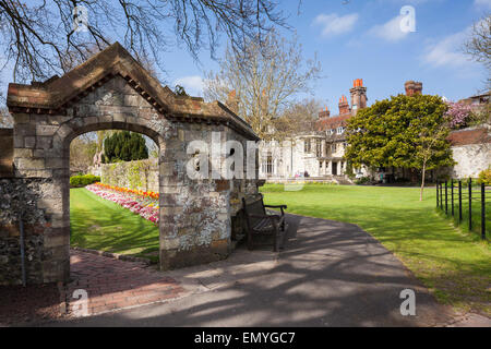 Southover Grange Jardin Public, Lewes, East Sussex, England, UK Banque D'Images