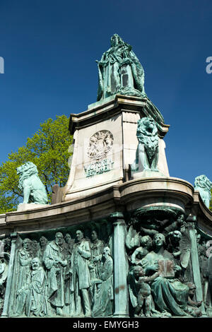 Royaume-uni, Angleterre, dans le Lancashire, Lancaster, Dalton Square, Victoria Monument, par Herbert Hampton Banque D'Images