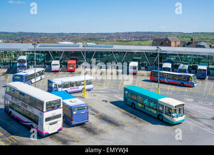 La station de bus du centre-ville Stoke on Trent Staffordshire England GB UK EU Europe Banque D'Images