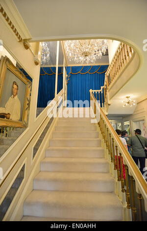 L'intérieur de la Graceland Elvis Presley's home à Memphis Banque D'Images